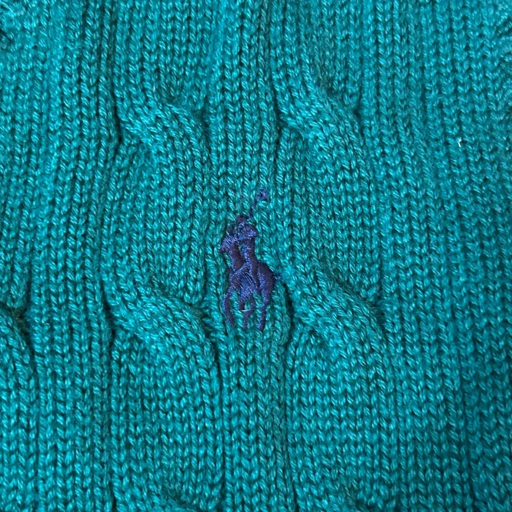 Polo by Ralph Lauren Kid's Green Cable Knit Sweater Vest size:Small (8)